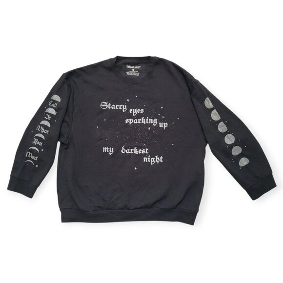 Taylor Swift Tops - Taylor Swift Sweatshirt Crewneck Starry Eyes Sparking Up Darkest Night FLAW